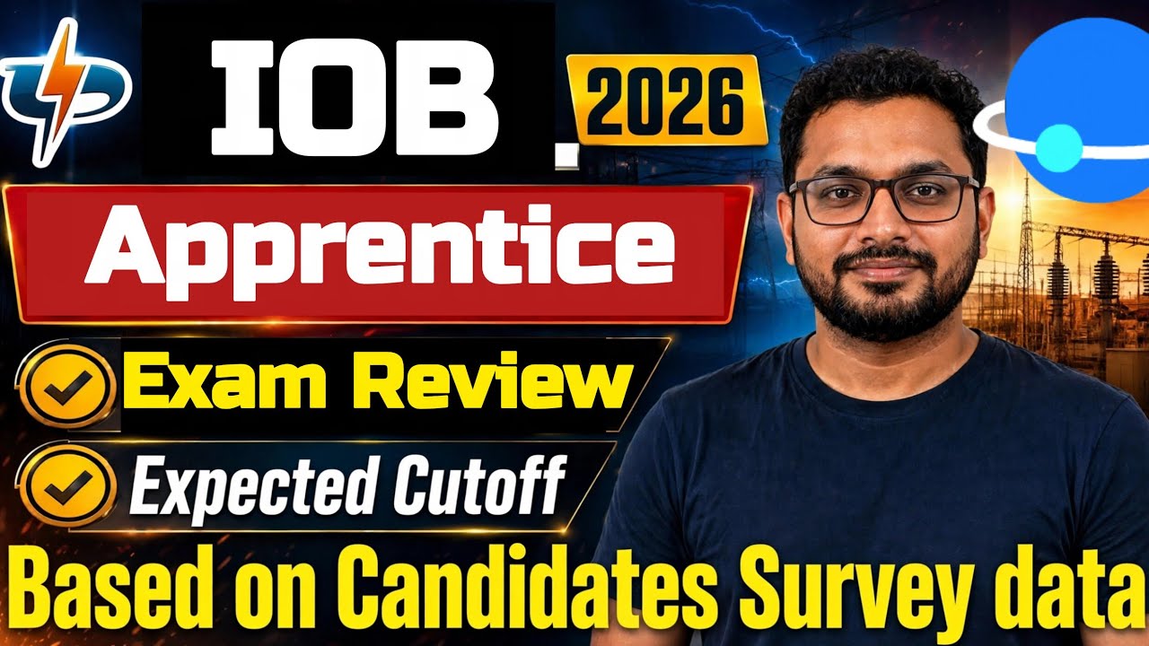 IOB Apprentice 2026 Exam Review 🎯 Expected Cutoff ☑️ Full Details