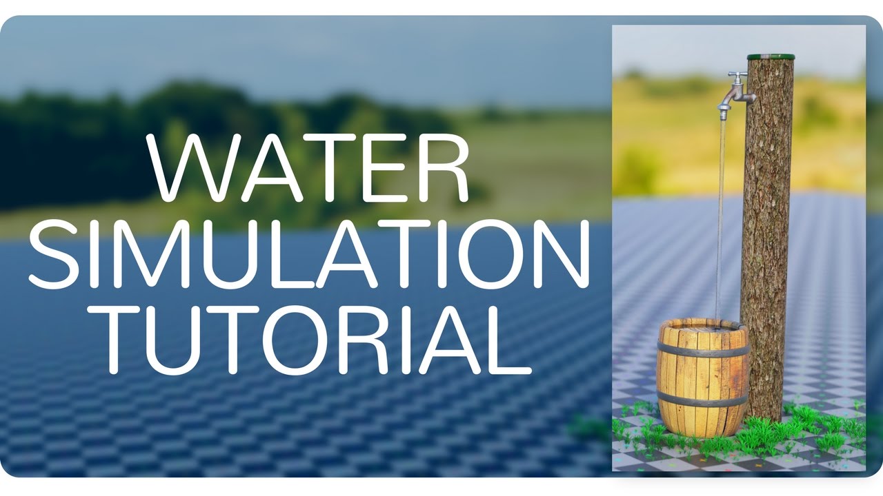 How to make a EASY WATER in Blender