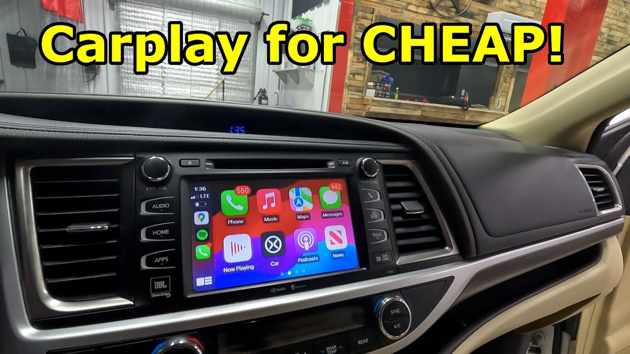 Installing Apple Carplay on a 2016 Toyota Highlander