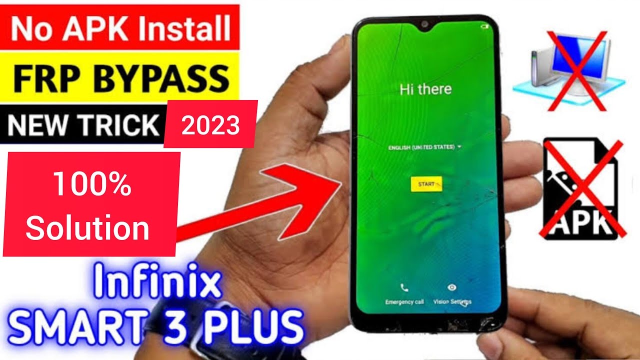 Infinix Smart 3 Plus X627 FRP Bypass / Google account unlock Without PC 2023 New