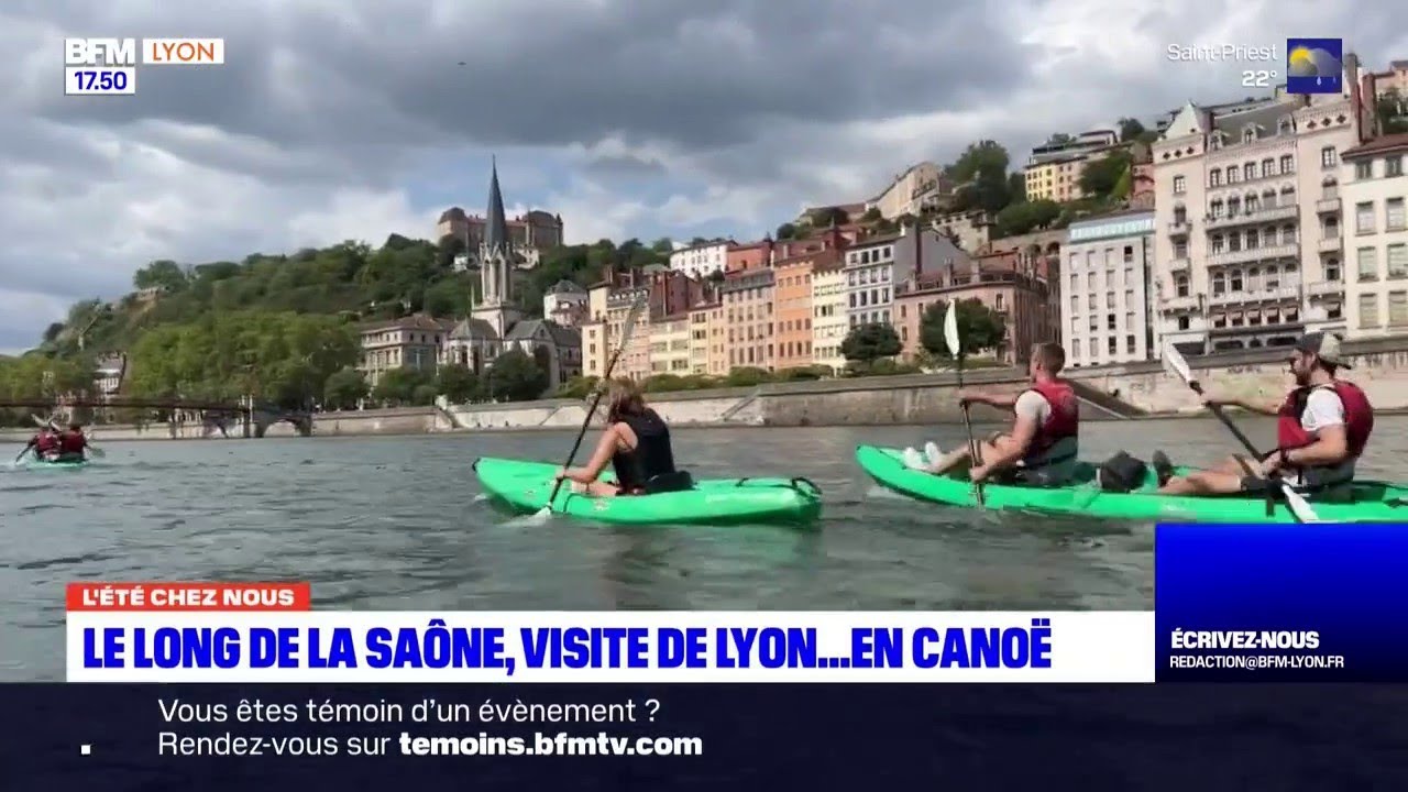 L'été chez nous: découvrir Lyon à bord d'un canoë