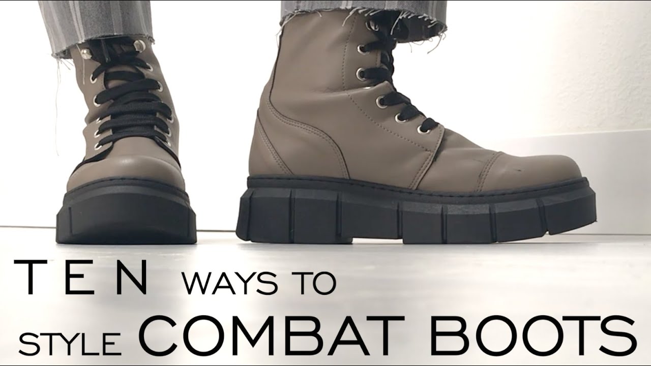 10 Chic Ways to Style COMBAT BOOTS: Vegan Shoes : Streetwear : Minimalist Wardrobe : Emily Wheatley