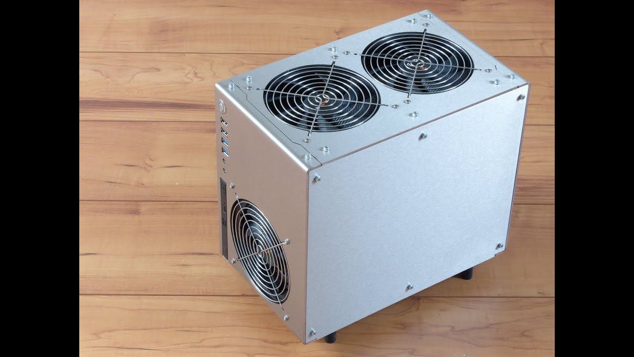 Scratch made brushed stainless steel ITX gaming case!