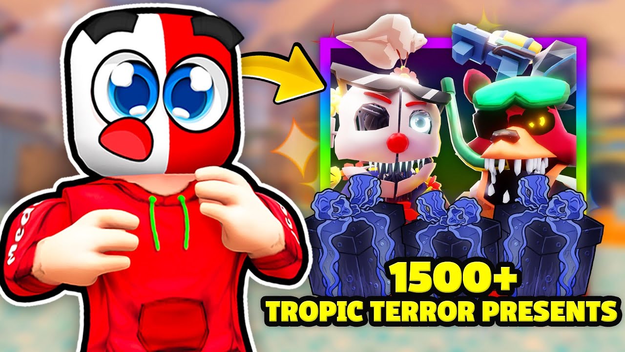I Opened 1500+ TROPIC TERROR DUO PRESENTS For FNAF's 11th Anniversary.. (Five nights TD)