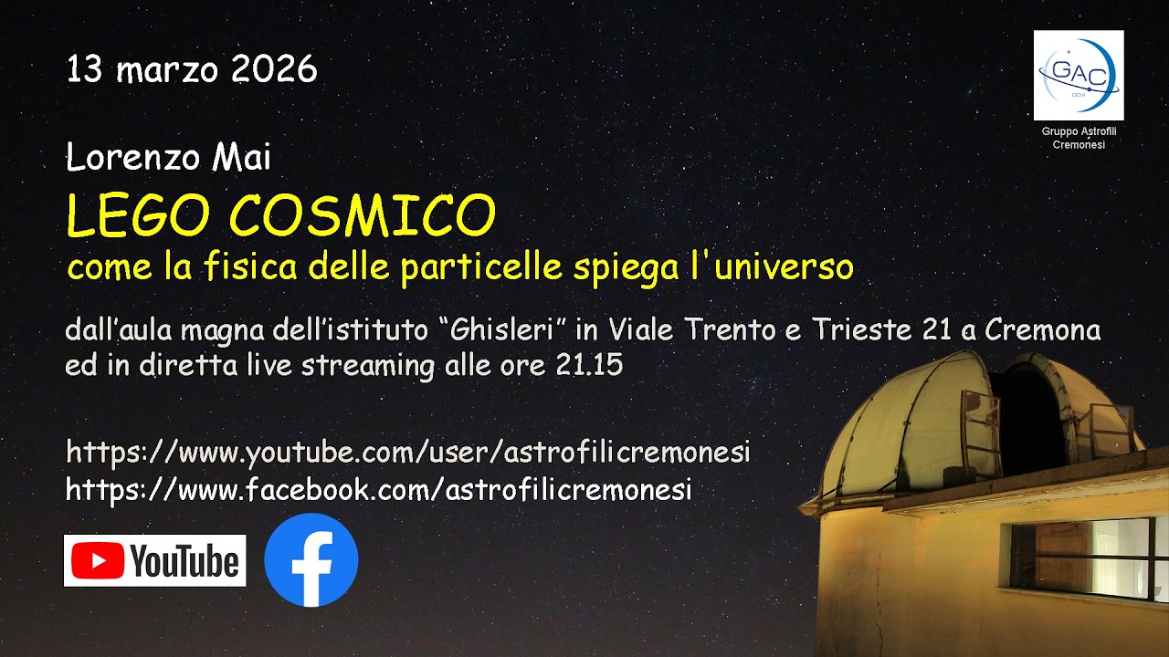 LEGO COSMICO, Come la fisica delle particelle spiega l'universo.