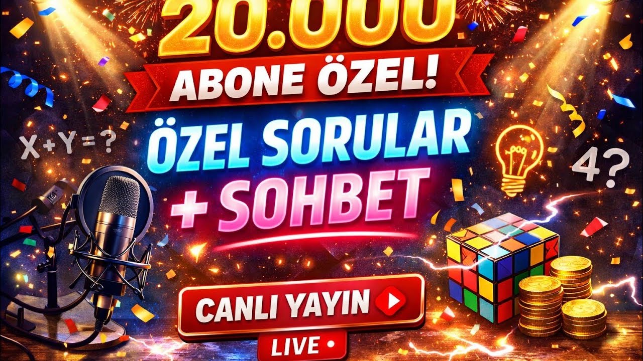 20K Olduk! Büyük Kutlama 🎊 Özel Sorular & Canlı Sohbet