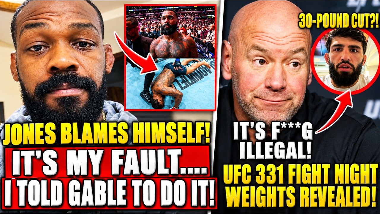 Jon Jones BREAKS SILENCE after Gable Steveson&rsquo;s KO Loss! UFC 331 Fight Night WEIGHTS REVEALED! DC