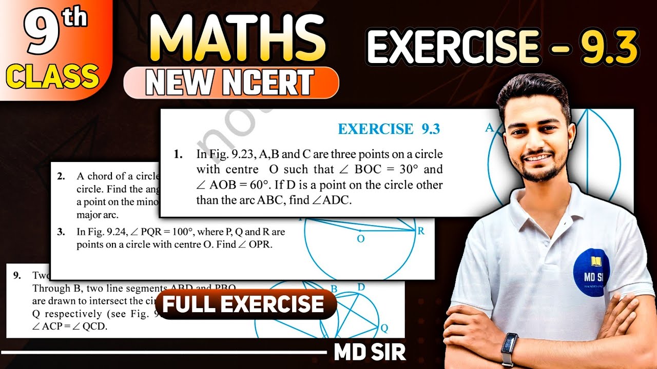 Class 9 Maths Chapter 9 | Circles | Exercise 9.3 Solutions