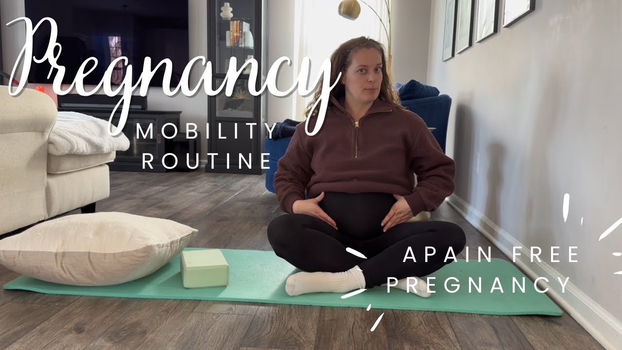 Daily Pregnancy Mobility for Back, Hip, and Pelvic Pain (physical therapist - approved)