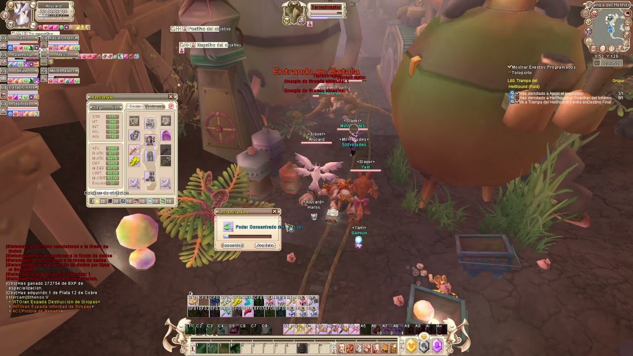 Grand Fantasia Memories Classic Sabio SP y Cultivo raid 60