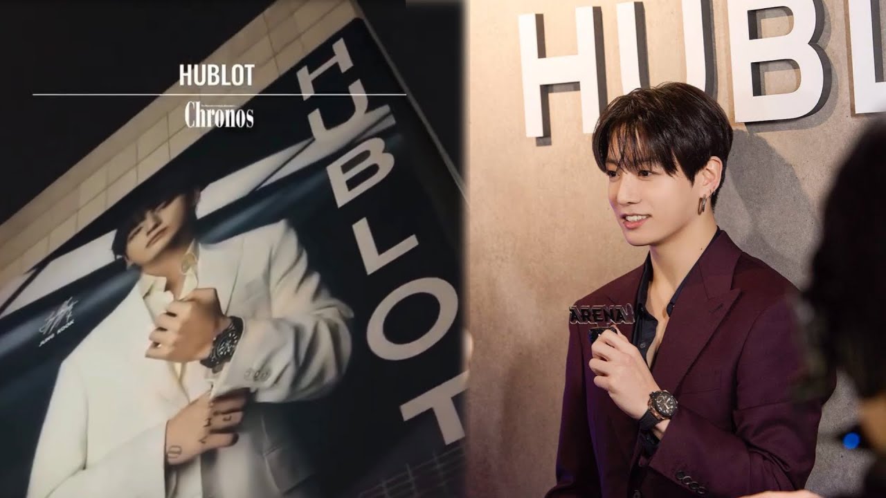 Объявление о назначении глобального посла бренда Hublot, запечатленное Chronos Korea.