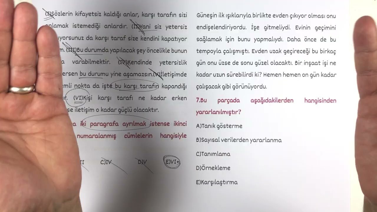 Paragraf Soru Çözümü / KARMA / RÜŞTÜ HOCA