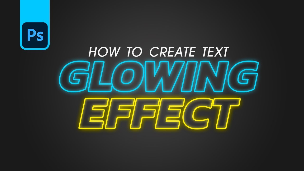 Glowing Text Effect | Neon Text Effect | Adobe Photoshop Tutorial | Mood