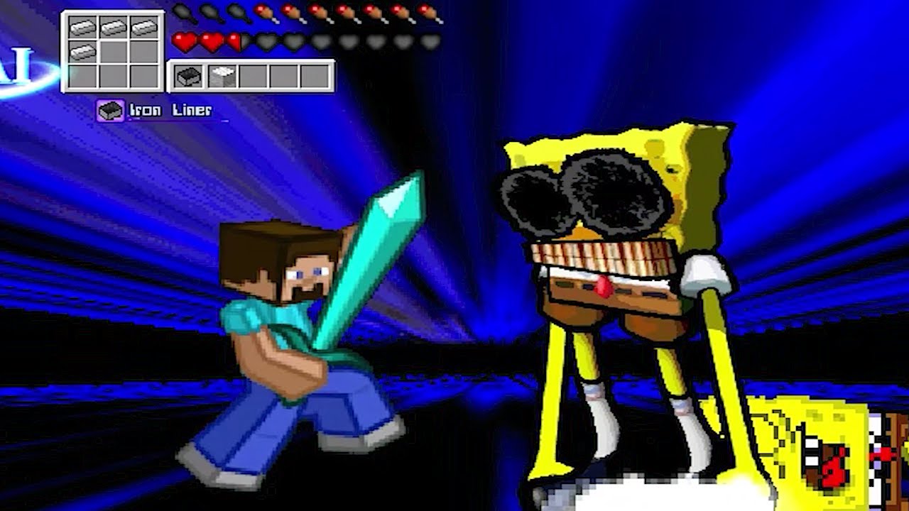 MINECRAFT MASTER STEVE vs FNF SPONG | With a Sacrifice of a Friend | FUNNY GAMING