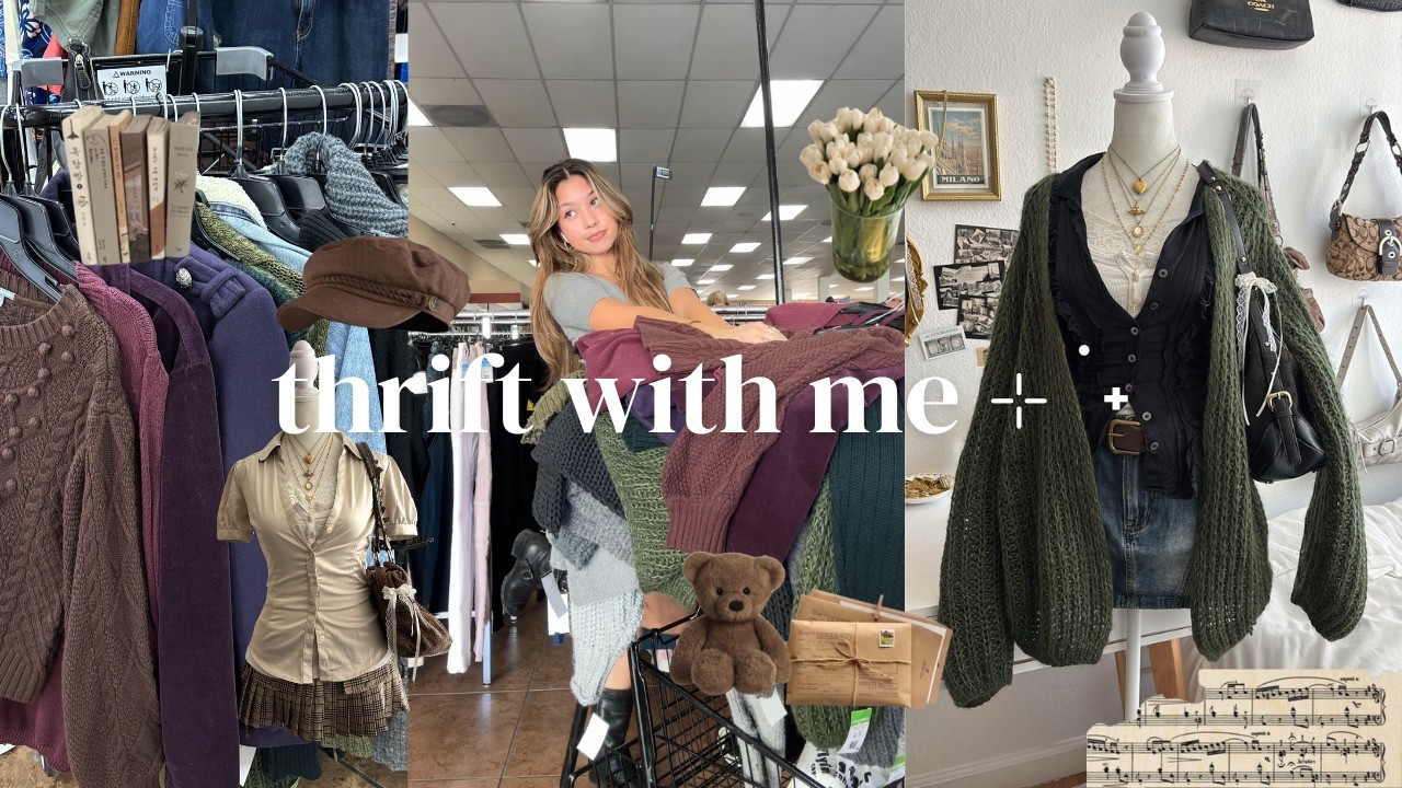 Пойдемте со мной в секонд-хенд!! Осенние цвета, вдохновленные Pinterest 🍂🕯️✨