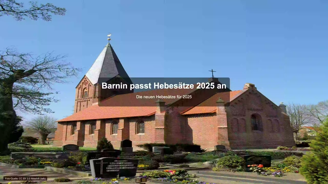 Barnin passt Hebes&auml;tze 2025 an - Gewerbesteuer News