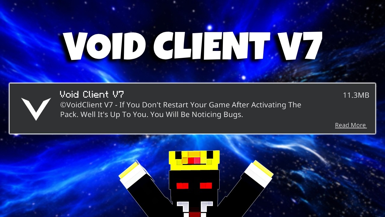 The Best FPS BOOST Mod For MCPE 1.26+ (NO LAG + Smooth Gameplay) | VOID Client V7