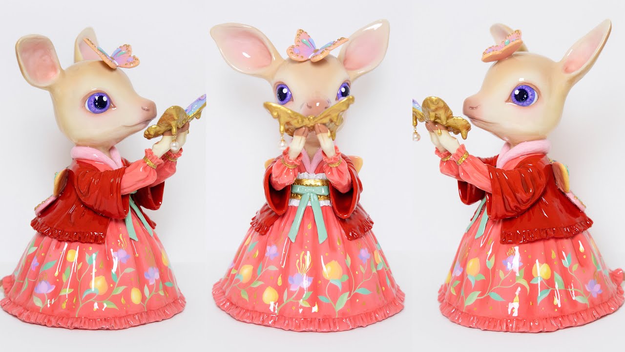 “Playtime” Making Process | Deer & Butterflies Clay Sculpture