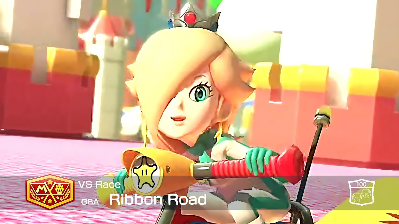 Mario Kart 8 Deluxe Rosalina in Ribbon Road #170