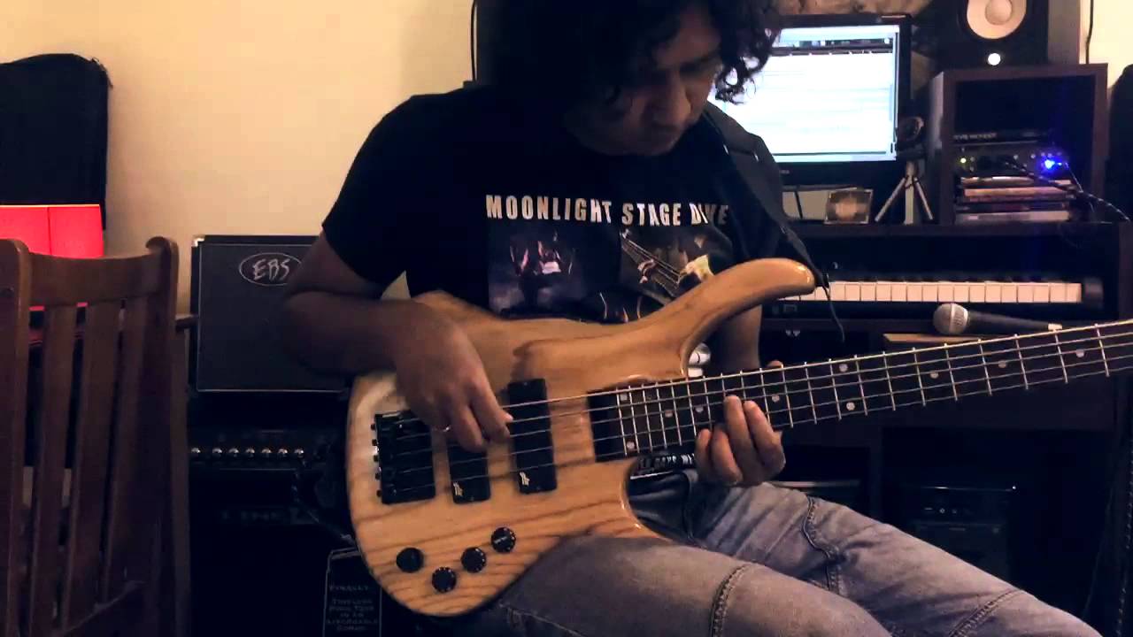 SS 5 string custom Bass DEMO by Dibya (Aguilar DCB pickups and OBP-3 Preamp)
