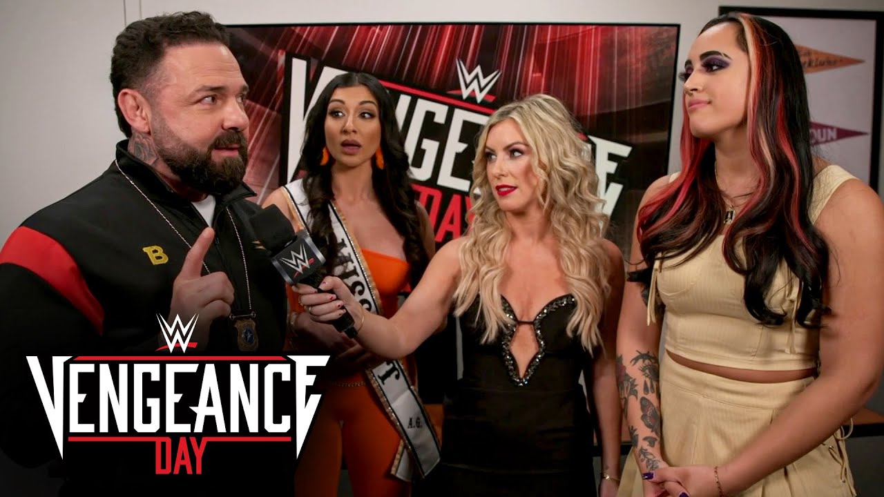 Santino Marella and Arianna Grace discuss business with Ava: NXT Vengeance Day 2025 highlights