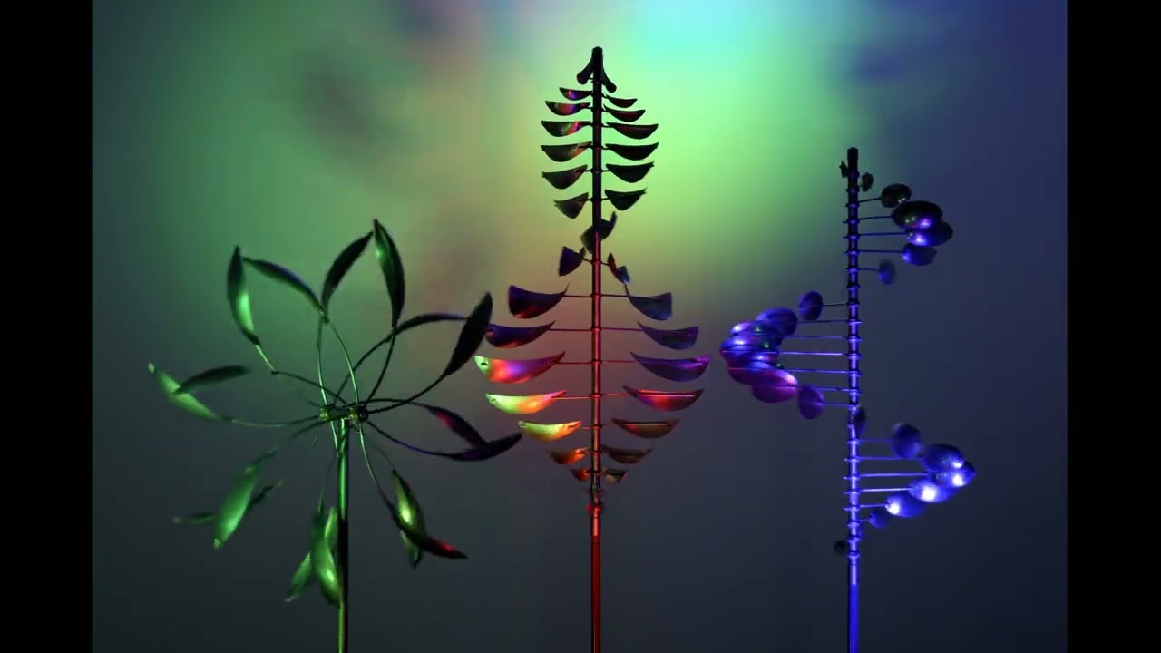 Whitaker Wind Sculpture Double Spinner in Stainless Steel HiRes