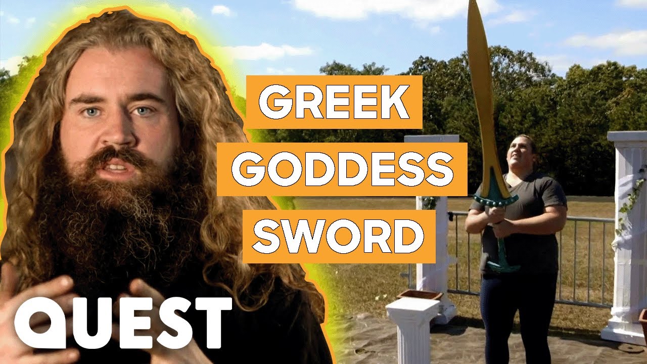Mike Builds A Greek Goddess Sword For An Olympic Weight Lifter | Big Giant Swords