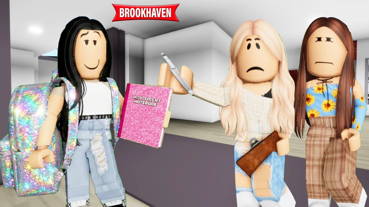 A MENINA CHATA DA NOSSA ESCOLA FICOU ZOANDO A GENTE POR CAUSA DO NOSSO MATERIAL!!😢-  Brookhaven RP🏡