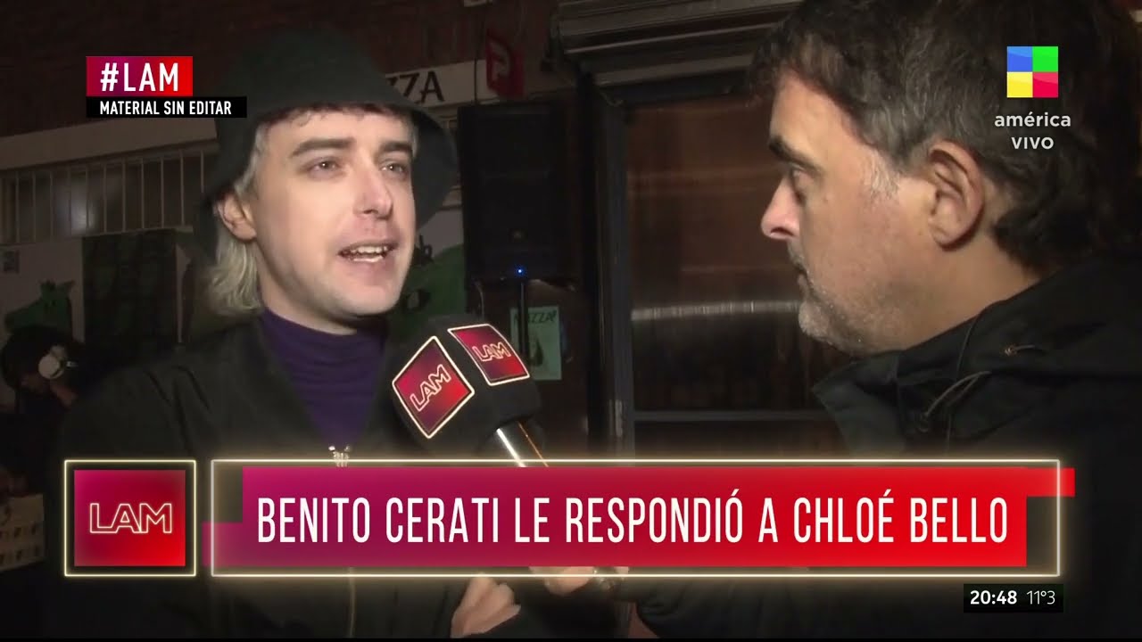 🎙️ Benito Cerati le respondió a Chloé Bello en el móvil de #LAM: 