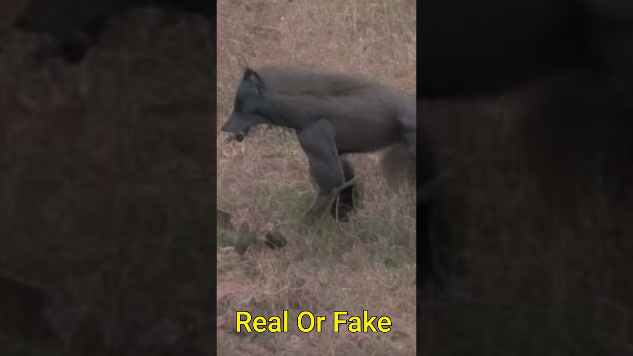 Dogman Encounter Real OR  AI Deep Fake  #dogman #creepy