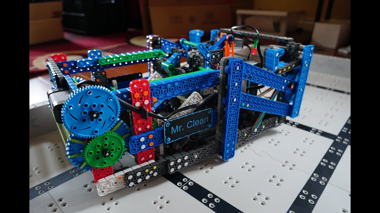 VEX IQ Pitching In 66465E Ex Machina Worlds Robot Reveal - Mr. Clean