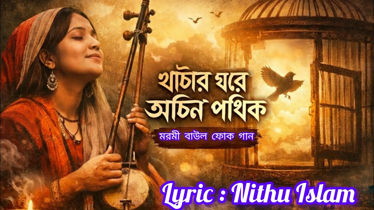 খাঁচার ঘরে অচিন পথিক | Bangla Folk Song | Spiritual Bengali Folk | Kolpokotha, 