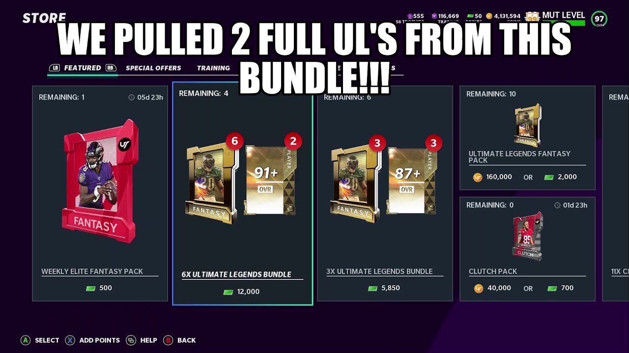 We Pulled 2 Full Ultimate Legends from This Ultimate Legends Bundle!!! Madden 21