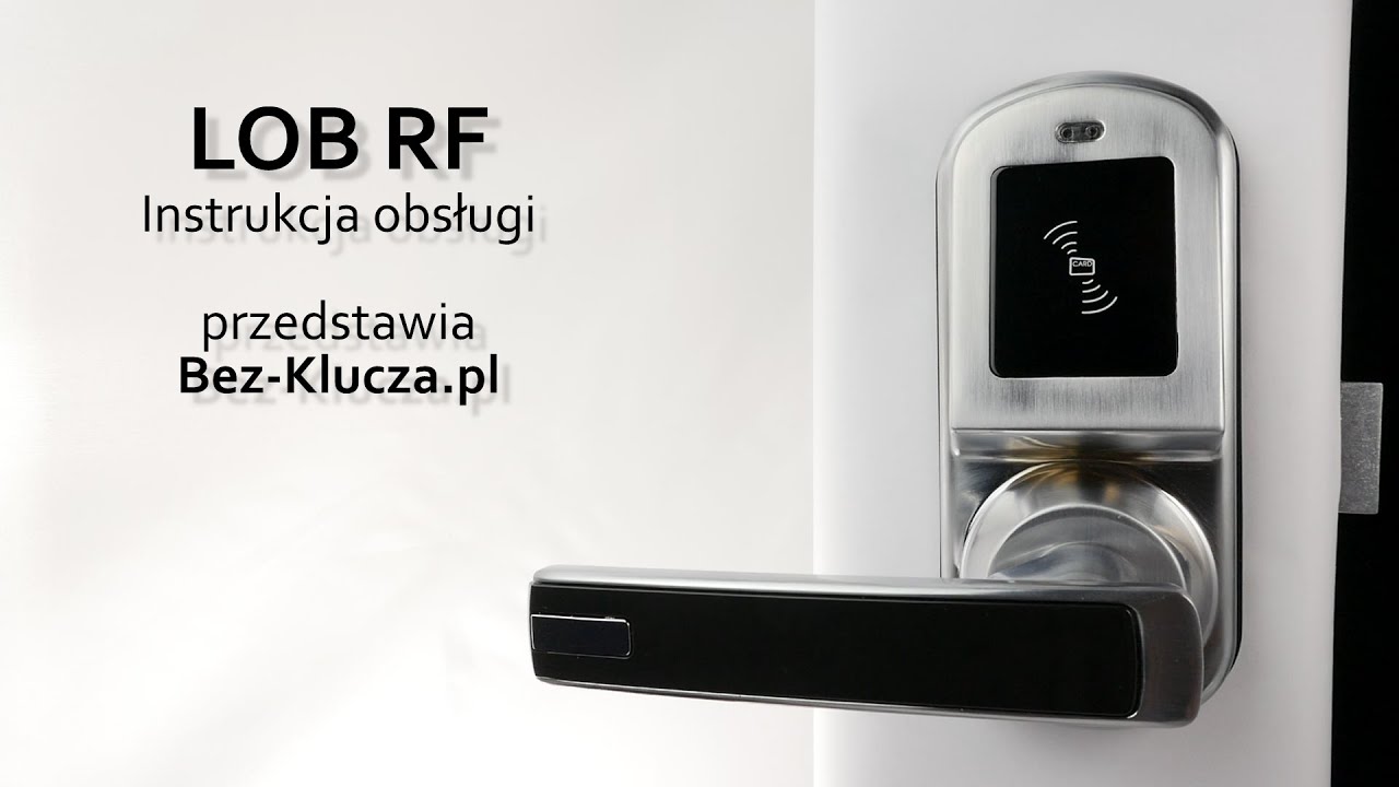 Zamek na kartę LOB RF - obsługa i programowanie