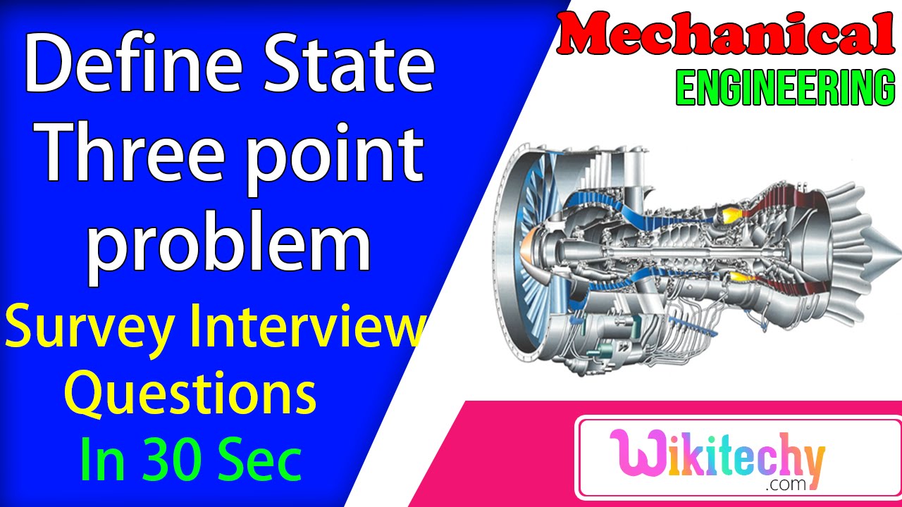 Define State Three point problem | Survey Interview Questions and Answers