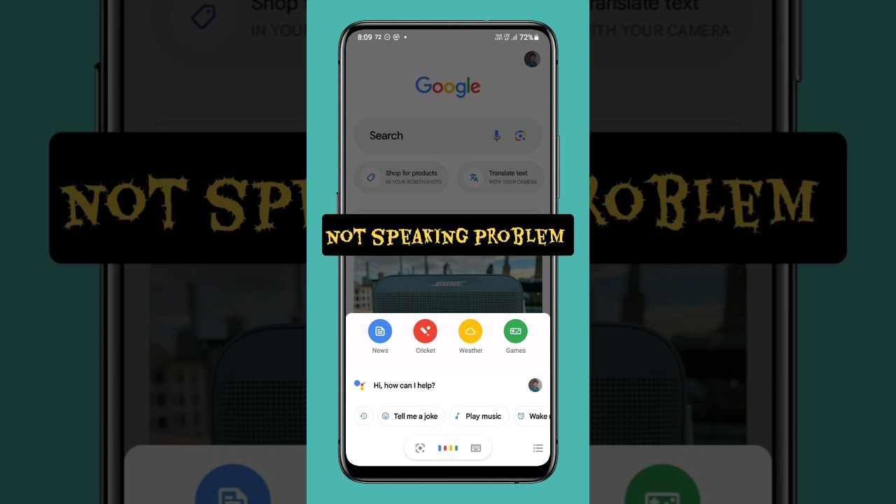 how to fix google assistant not speaking problem 🤔?// #shorts