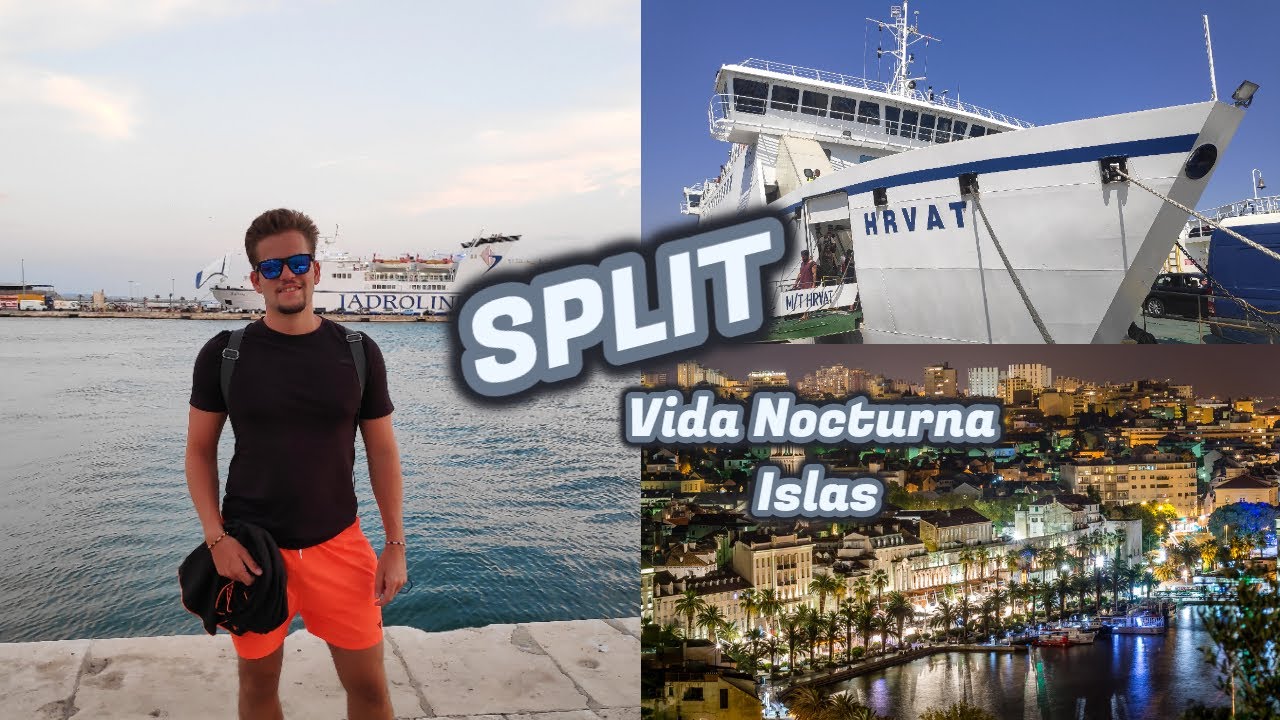 FIESTA🎊  en SPLIT y cogemos un FERRY a una de sus ISLAS!⛴️