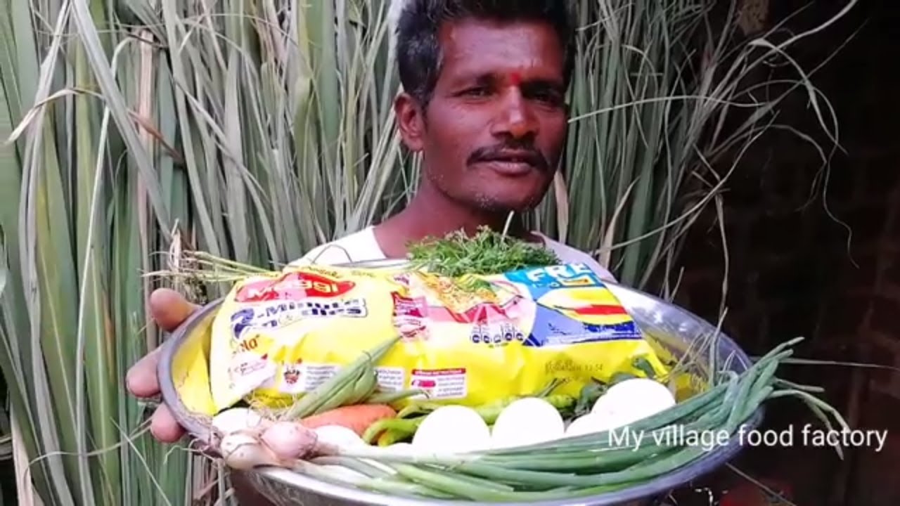 Egg maggi noodles|prepared by my daddy in my village style recipe