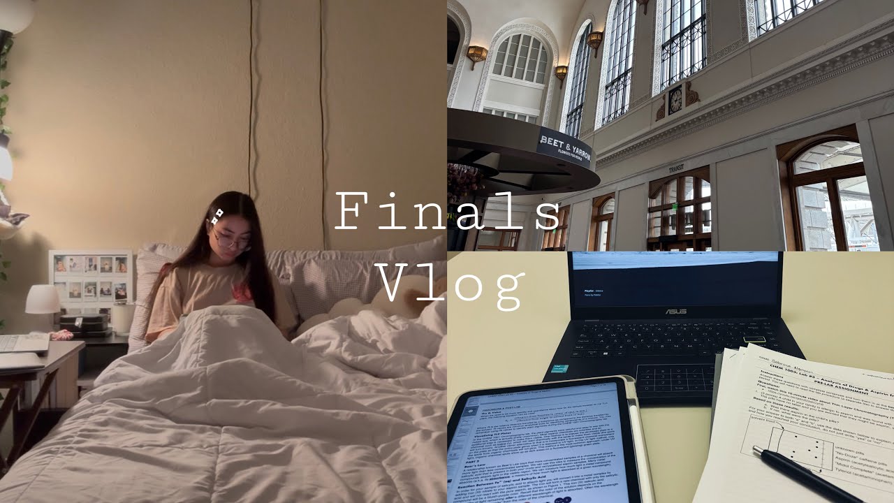 Uni Finals Vlog📁: study with me, exams, productive, concert, downtown, last days of sophomore year