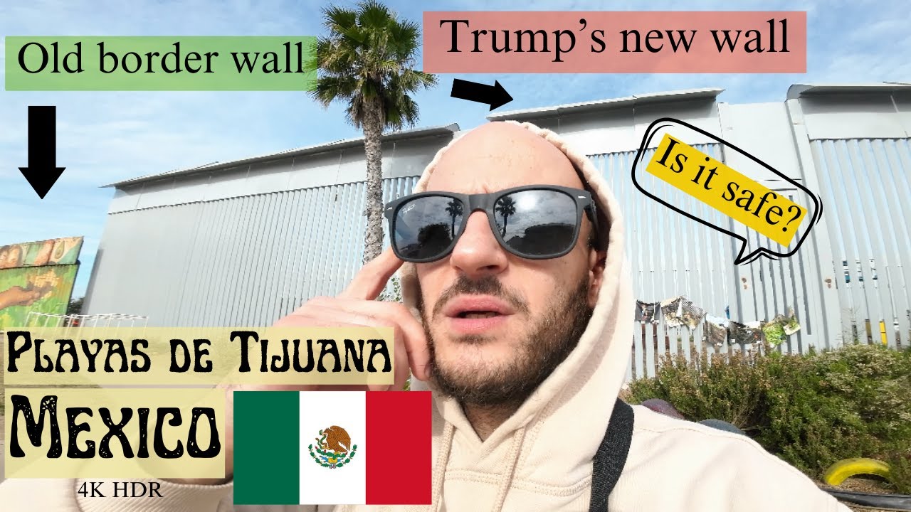 How safe are the beaches in Tijuana? Playas de Tijuana and the border wall in 4K HDR
