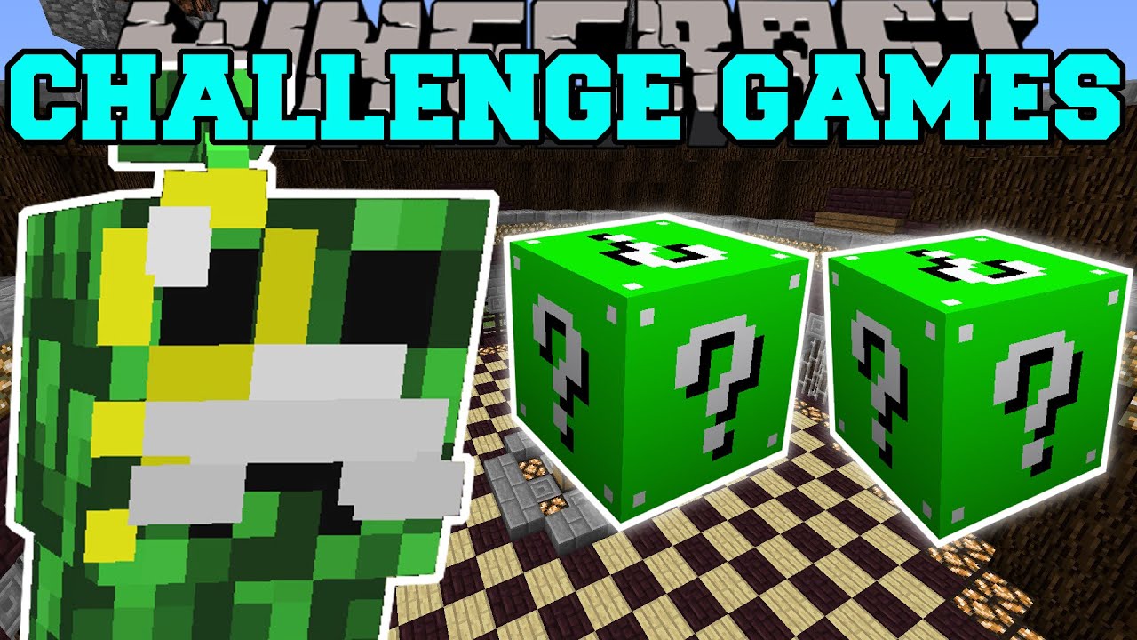 Minecraft: MEGA MAYOR CHALLENGE GAMES - Мод Lucky Block - Мини-игра с модами