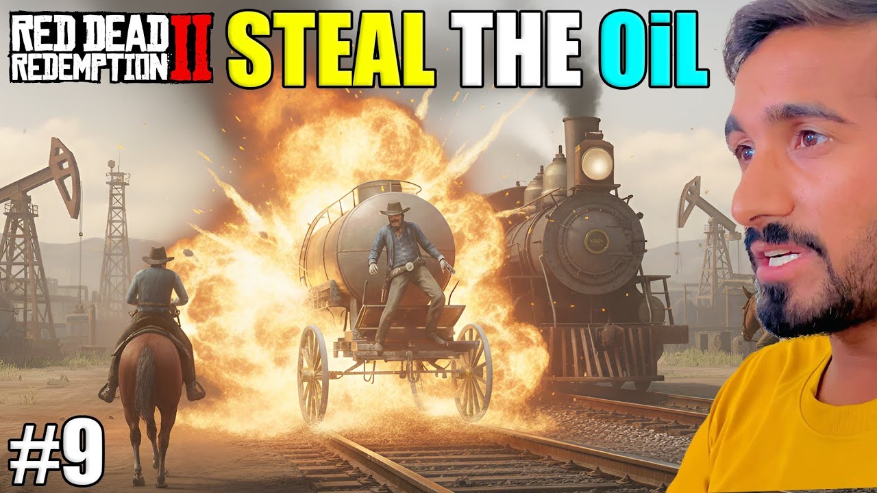 Stealing The Oil Wagon | Red Dead Redemption 2 Gameplay #9