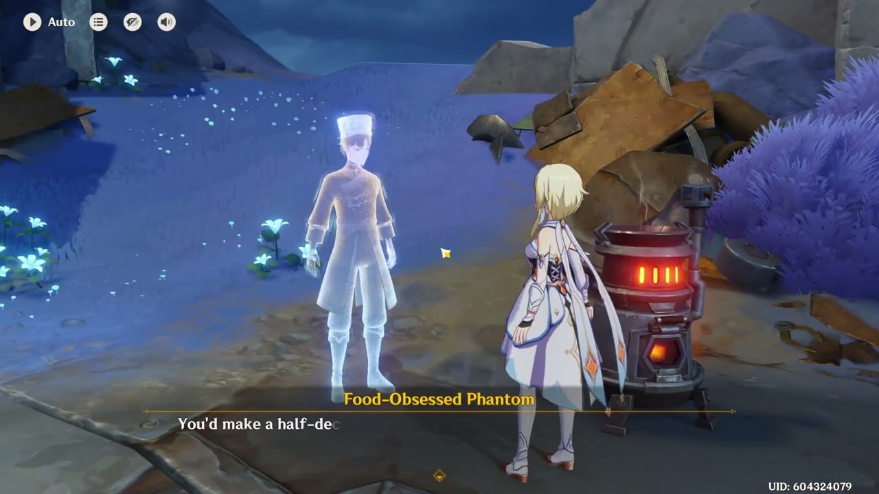 Timegated World Quest: The Chef's Tale (Recipe: Smoked Fish Steak) - Genshin Impact V6.0