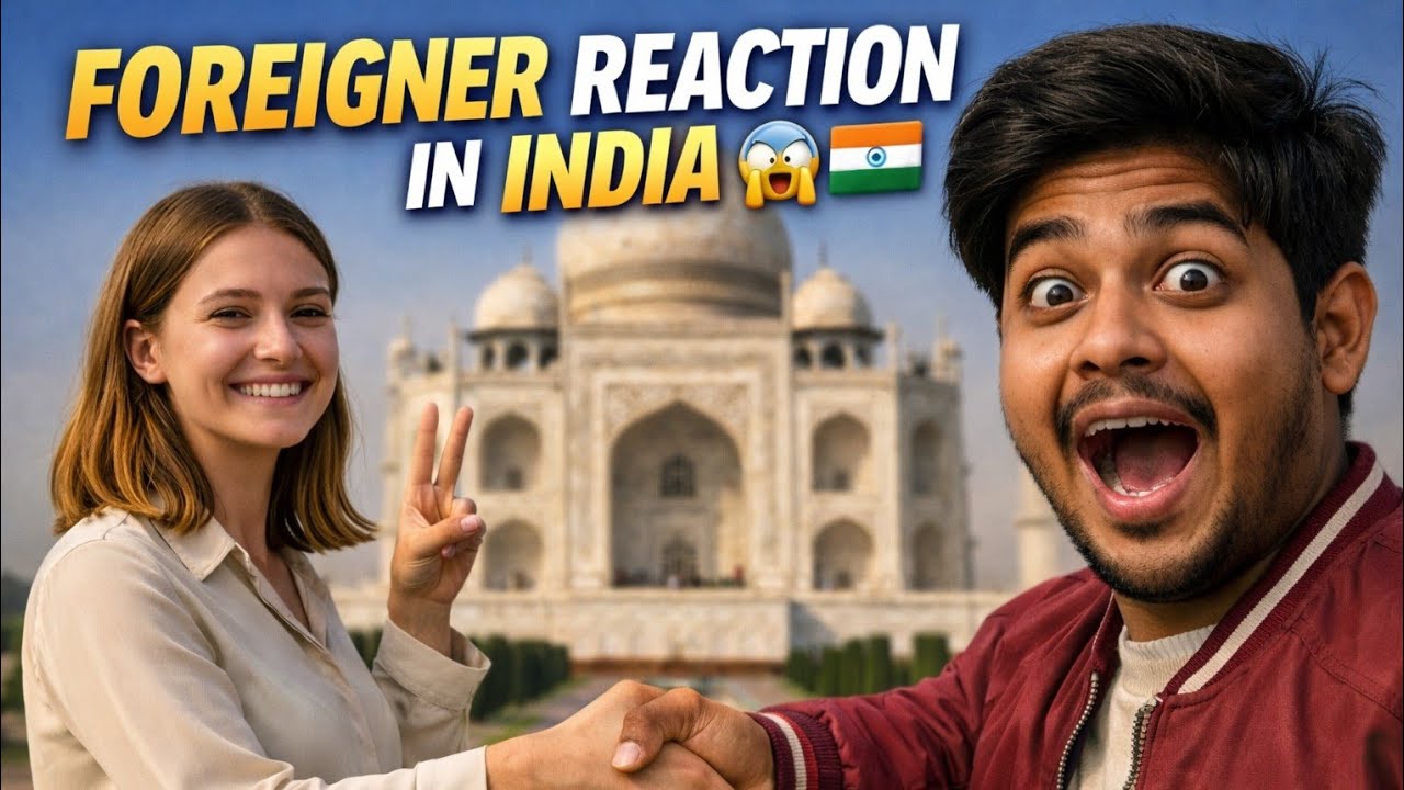 First time handshake with a foreigner at Taj Mahal 🤝✨Taj  ki history