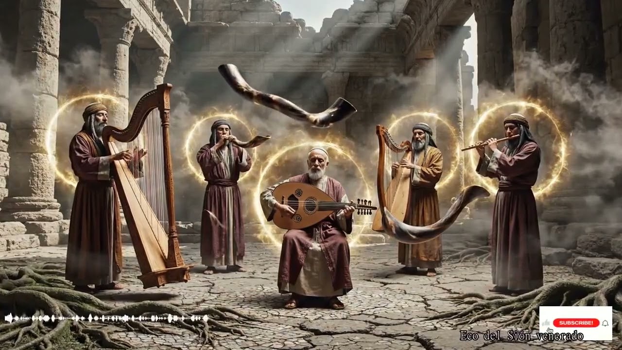 Hora De Adoración En Jerusalén Con Cánticos Hebreos Shofar E Instrumentos Sagrados Ante Adonai