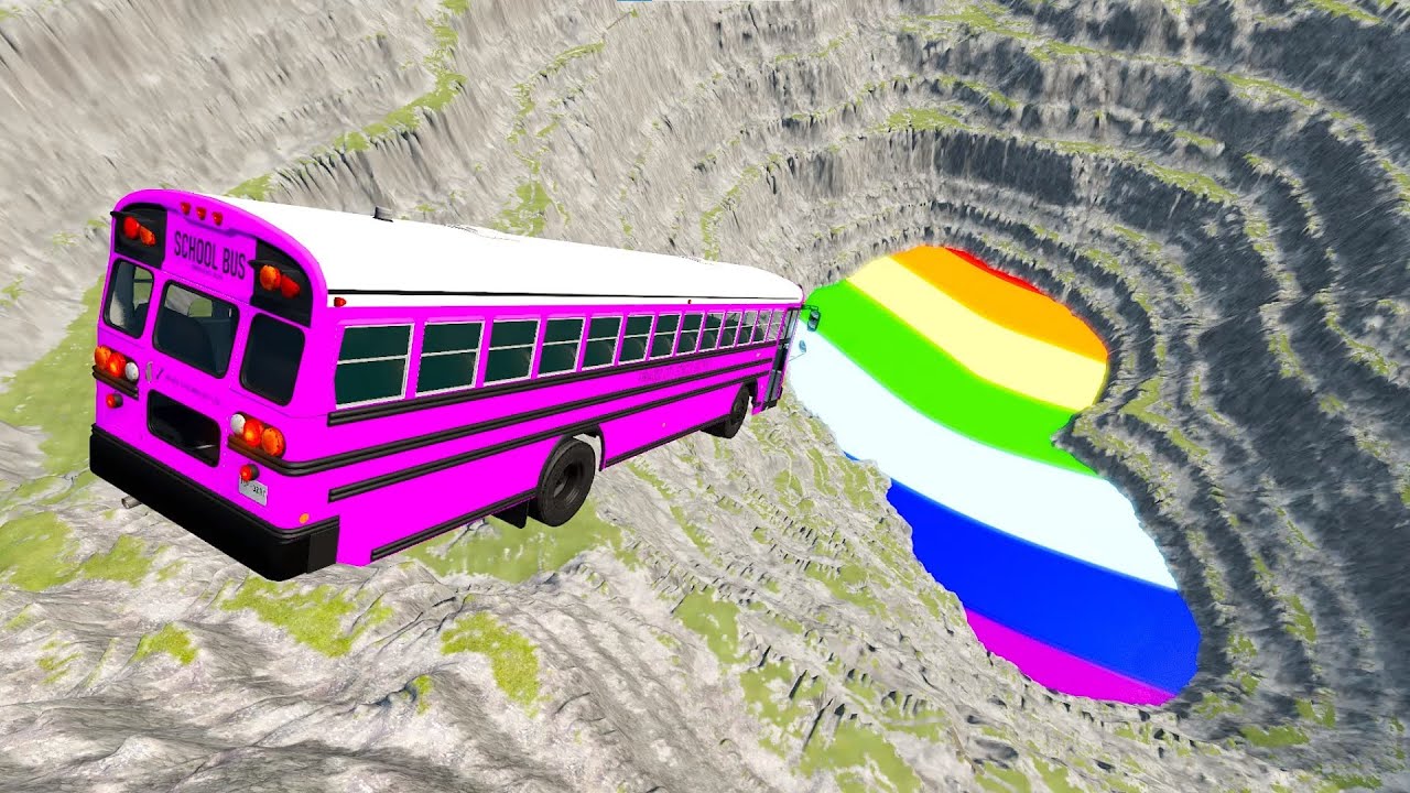 BeamNG.Drive - Leap Of Death Car Jumps and Falls Crashes #14
