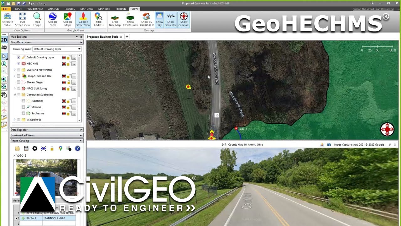 Using Google Street View and Photo Catalog in GeoHECHMS | CivilGEO
