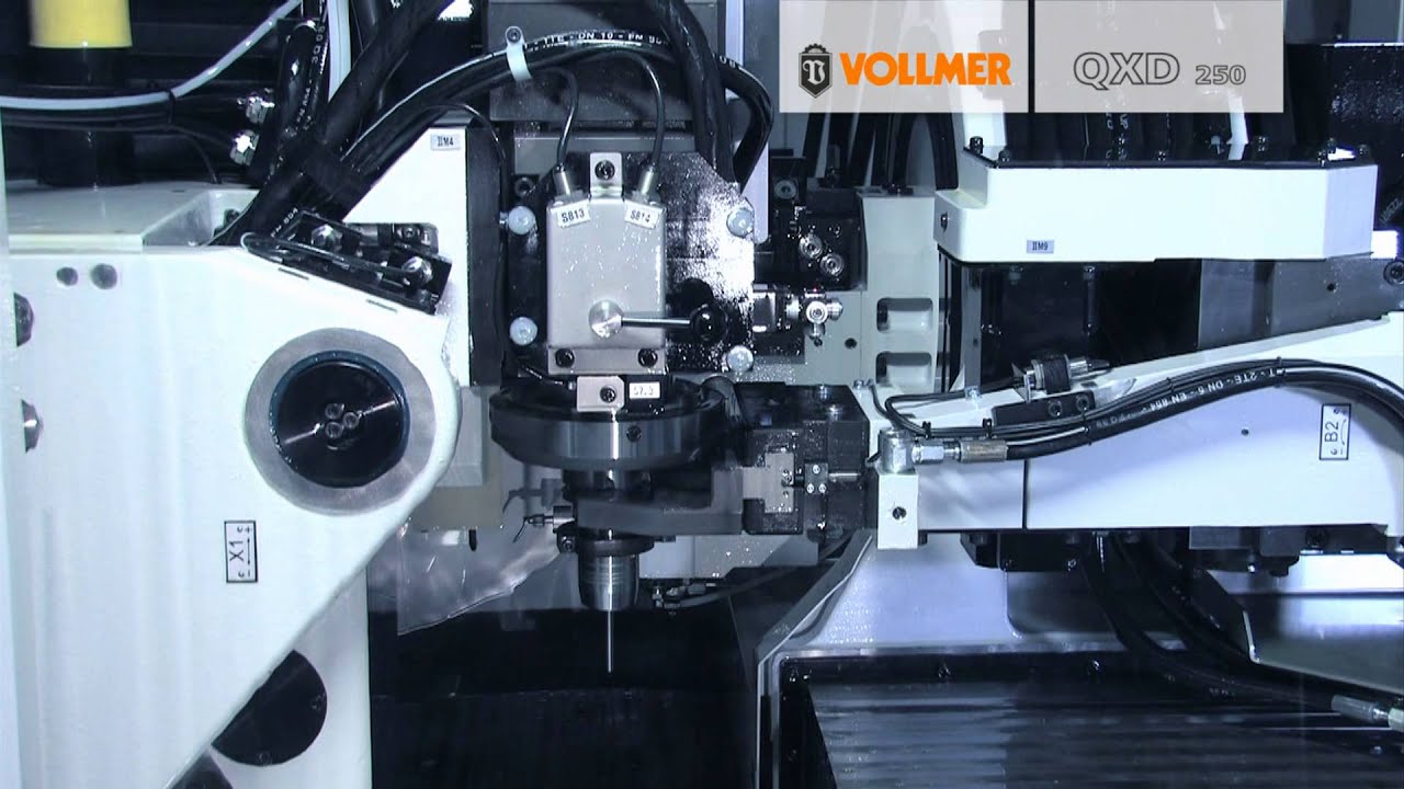 PKD-Bohrer erodieren // Erodiermaschine für PKD-Werkzeuge // VOLLMER QXD 250