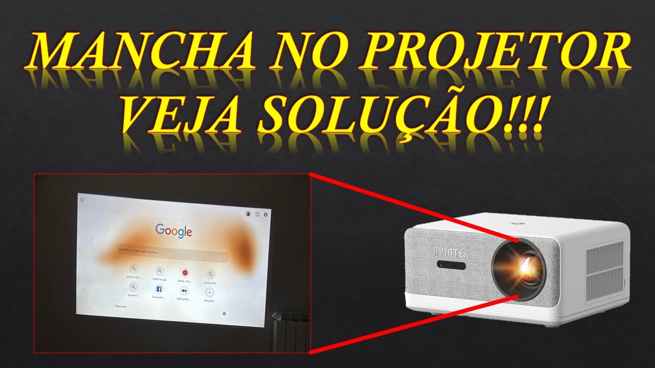 Troca da película polarizada projetor Byintek - Resolva o problema de imagem manchada