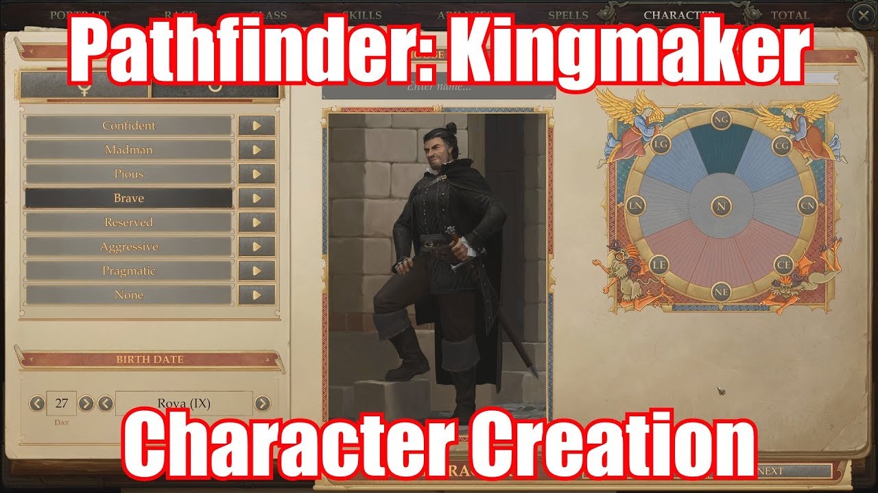Pathfinder: Kingmaker - Character Creation Tour